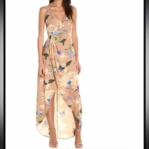 Revolve X ASTR the label floral wrap dress wedding guest